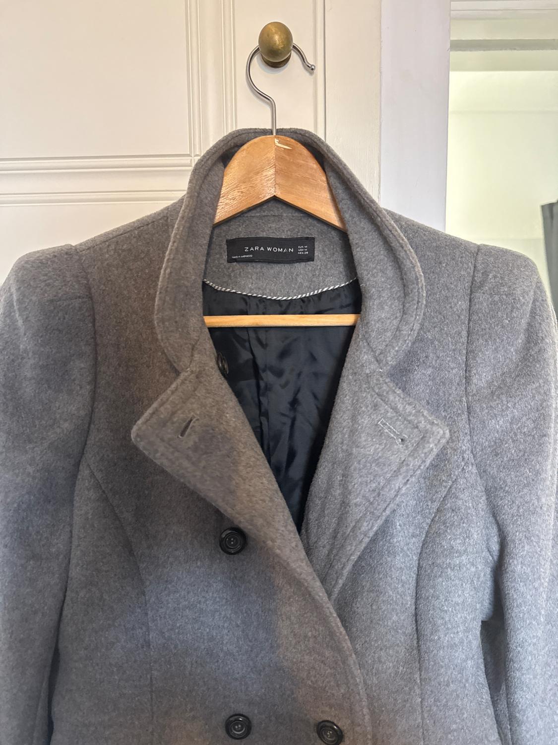 WOOL BLEND DOUBLE-BREASTED COAT - Image 3
