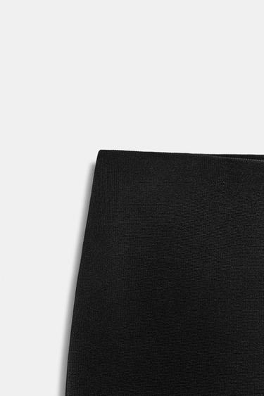 PANTALON LARGE STRETCH - Noir de Zara - Image 6