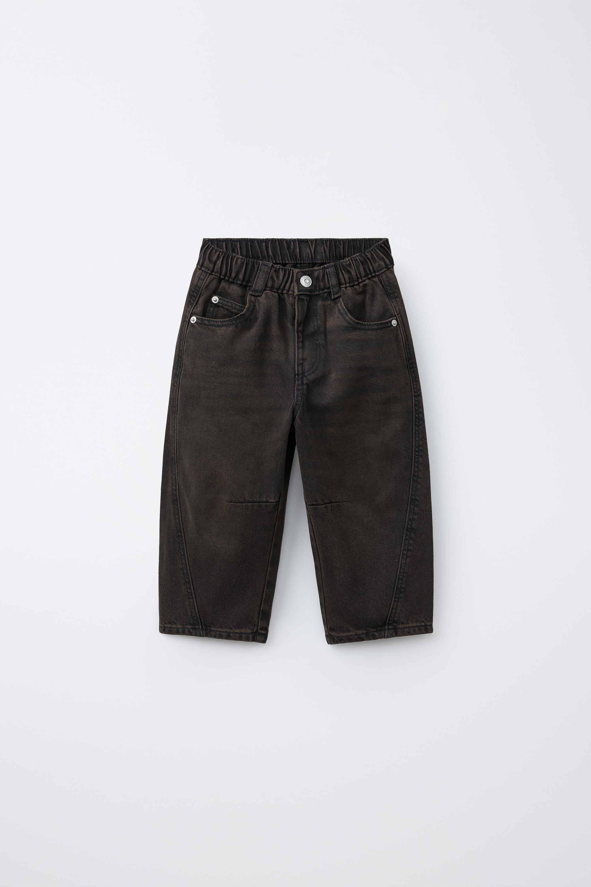 JEANS BARREL OVERDYE MARRÓN