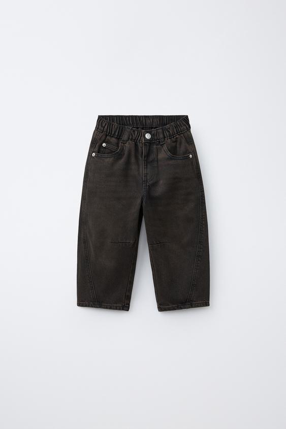 BARREL JEANS - Dark brown by Zara - Image 0