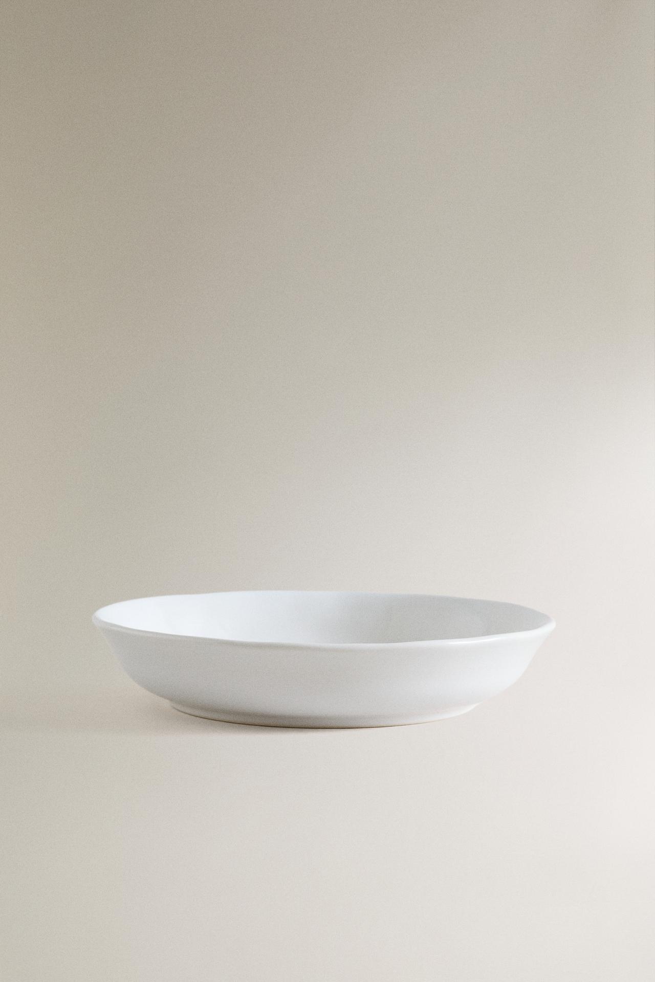 FISH STONEWARE SOUP PLATE — Blue