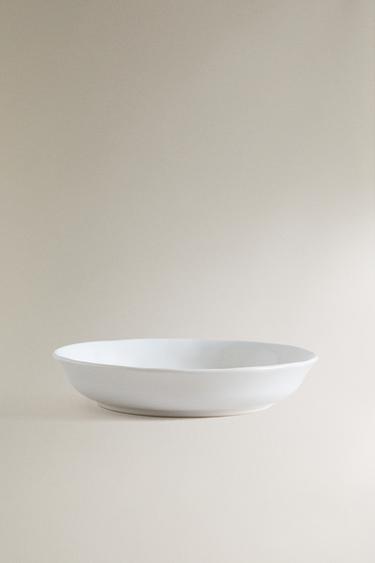 STONEWARE FISH SOUP PLATE - Blue by Zara - Image 0
