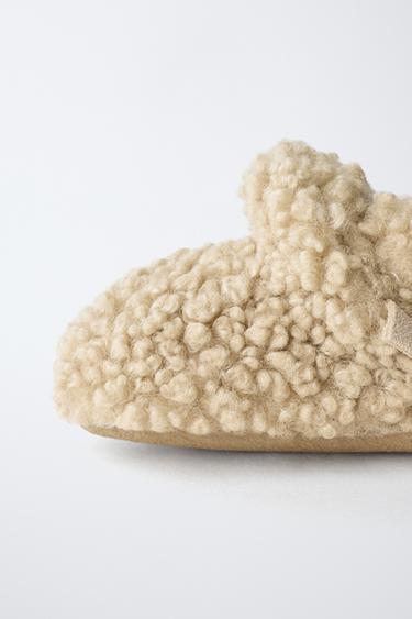 FAUX SHEARLING BOOTS - Sand Brown by Zara - Image 5