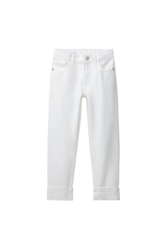 Zara STRAIGHT LEG JEANS - White - Image 0