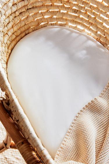 MOSES BASKET FITTED SHEET AND MINI COT (PACK OF 2) - ecru-white by Zara