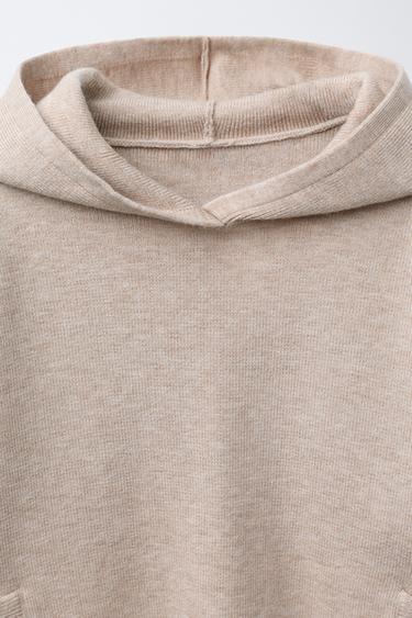 KNITTED HOODIE - Sand by Zara - Image 2