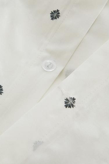FLORAL PRINT DUVET COVER - Oyster-white by Zara - Image 3
