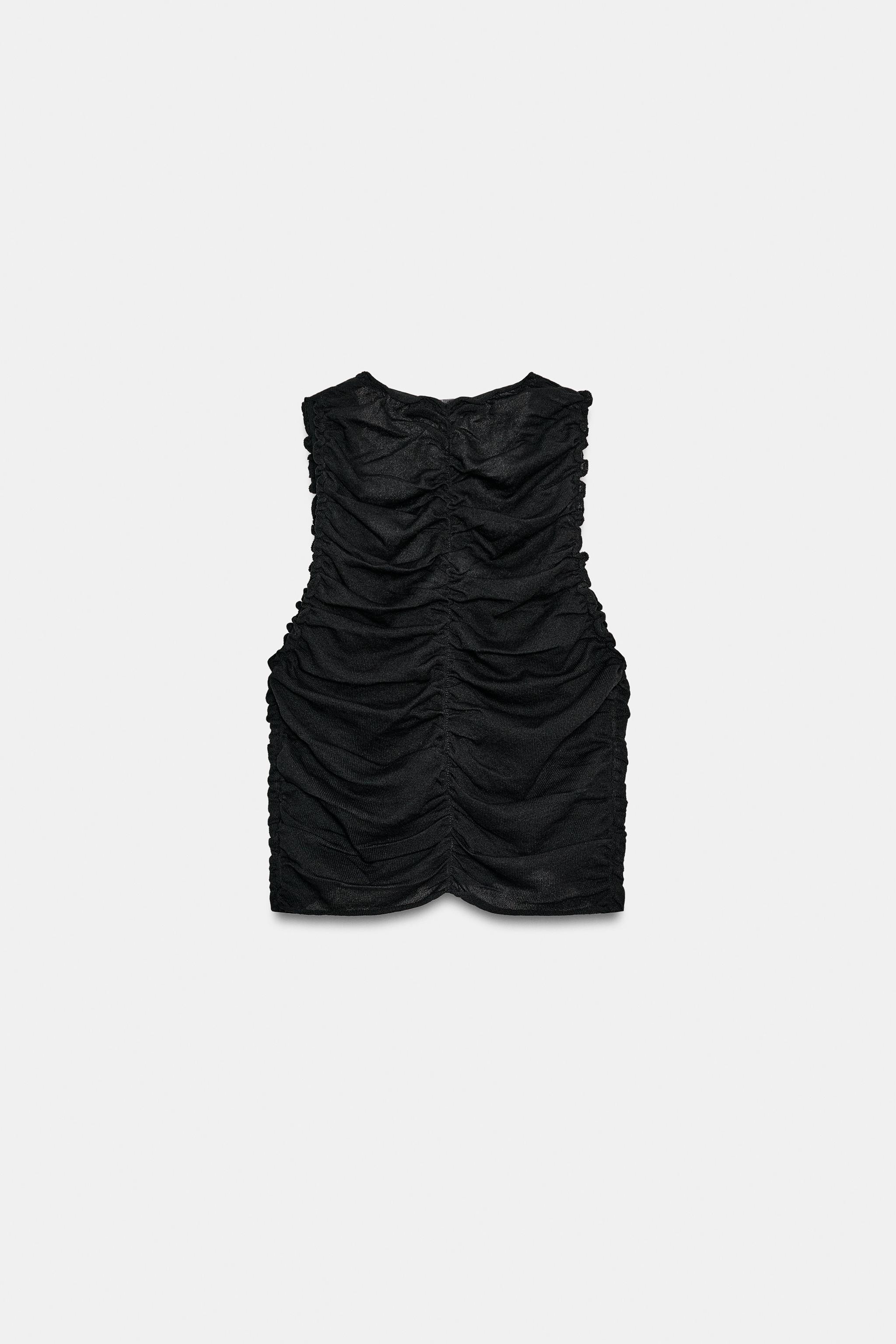 DRAPED TOP - Black | ZARA South Africa