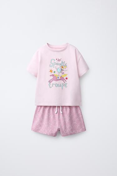 2-6 ЛЕТ/ПИЖАМА С ПРИНТОМ «БАЛЕРИНА ЦИРКА» — РОЗОВЫЙ от Zara