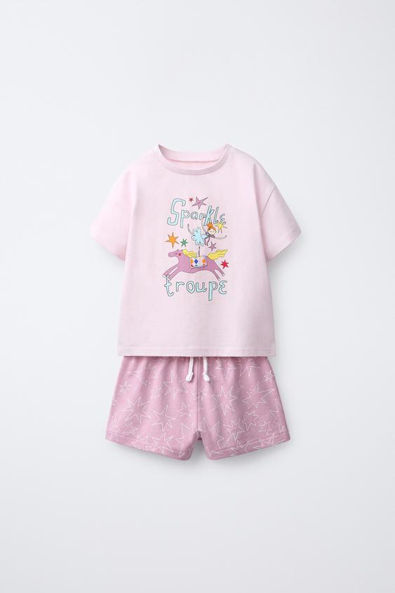 2-6 ANOS/ PIJAMA ESTAMPADO CIRCO BAILARINA - Rosa da Zara - Imagem 0