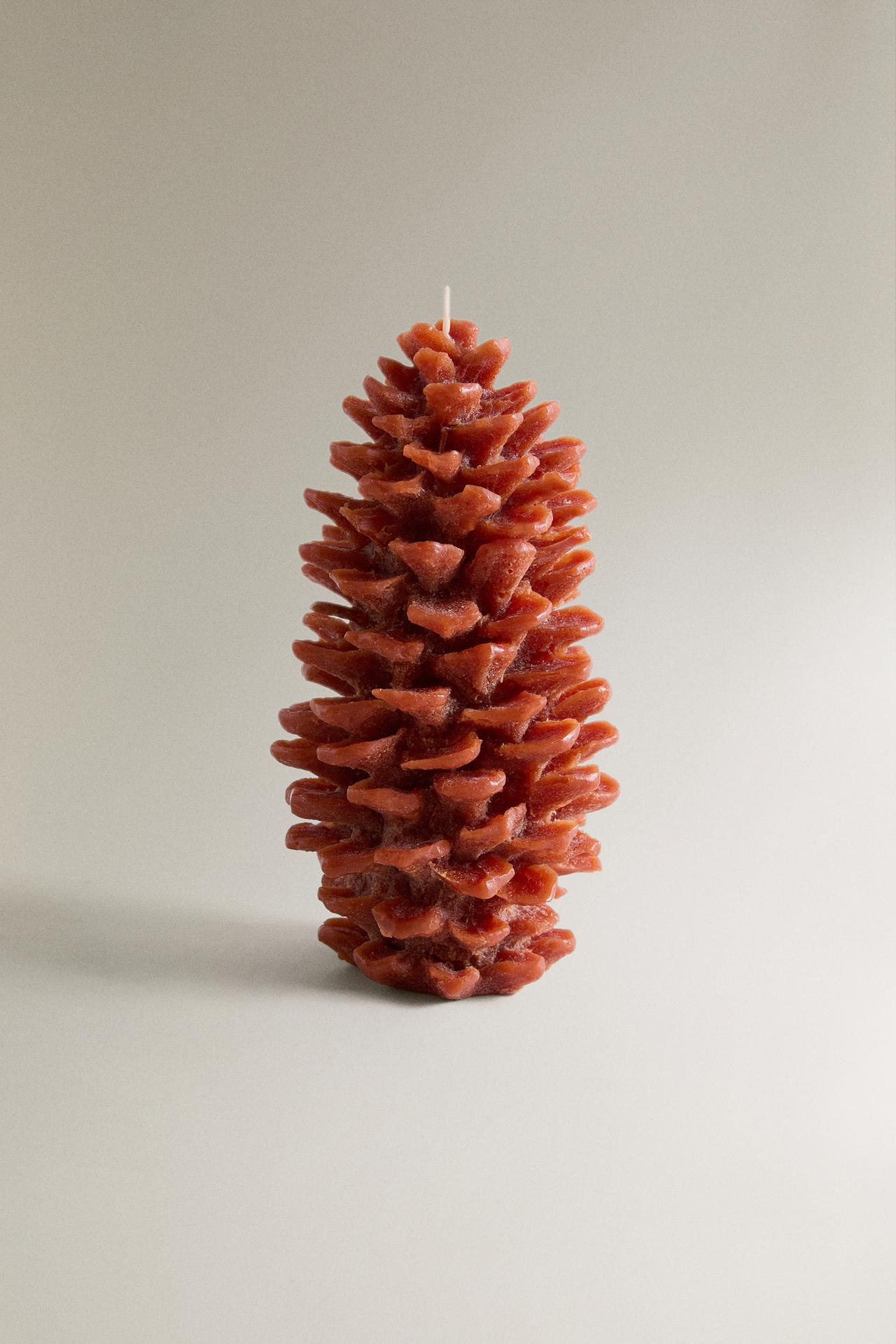 LARGE PUMPKIN SPICE PINE CONE SCENTED CANDLE