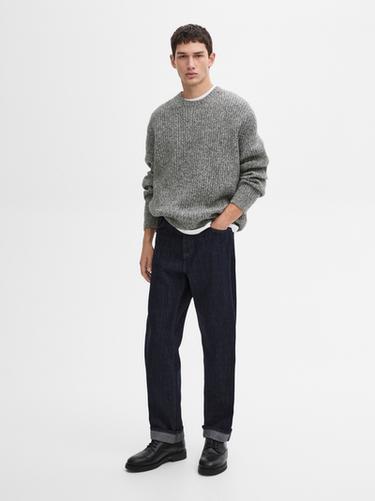 Zara Relaxed fit selvedge jeans - Indigo - Image 0
