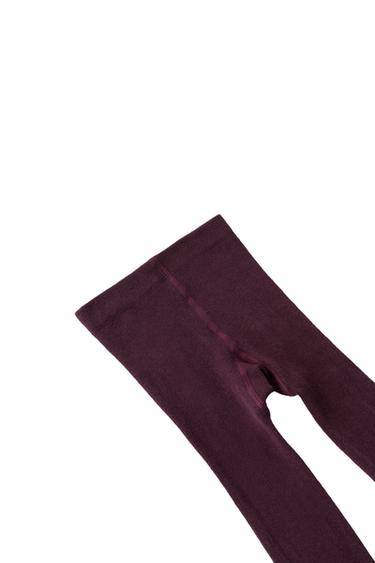 TWO-PACK SOLID TIGHTS — Dark pink 2