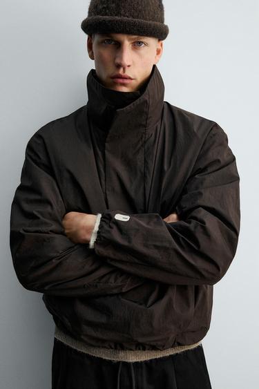 VESTE COUPE-VENT TECHNIQUE ANORAK X SR_A - Chocolat de Zara - Image 7