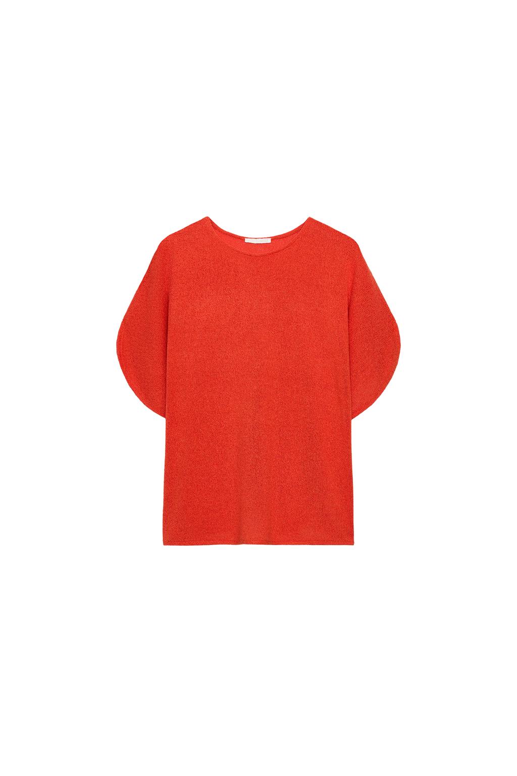 RUSTIC CAPE SLEEVE TOP - image 3