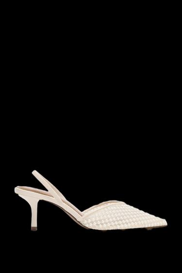SLINGBACK-PUMPS MIT PERLEN - Weiß von Zara - Bild 0