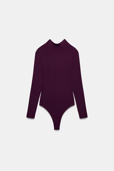 BODY À NŒUDS ET DOS NU - Violet de Zara - Image 2