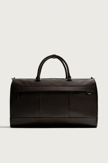 BOLSO DE VIAJE TEXTURA - Marrón de Zara