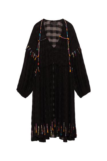 KIMONO WITH FRINGE