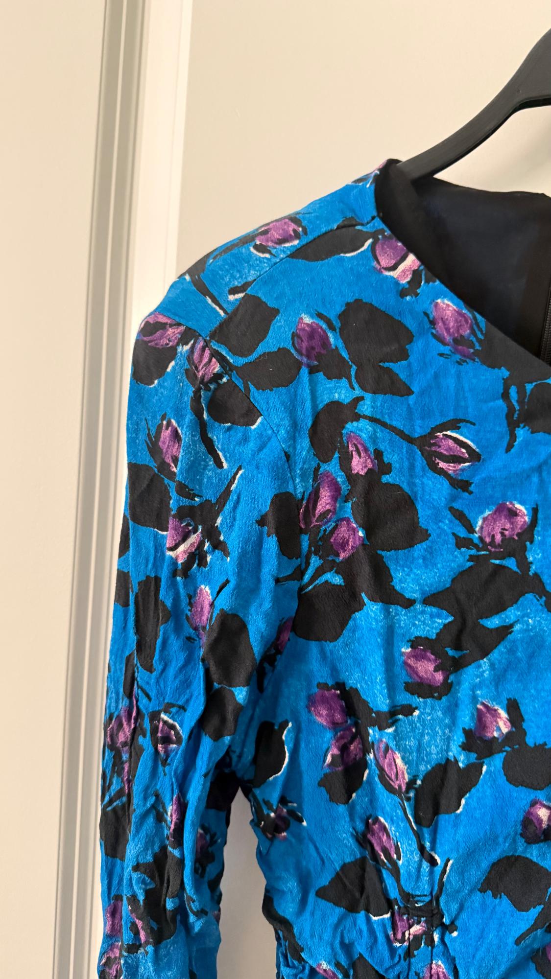 DRAPED PRINT DRESS - Image 3