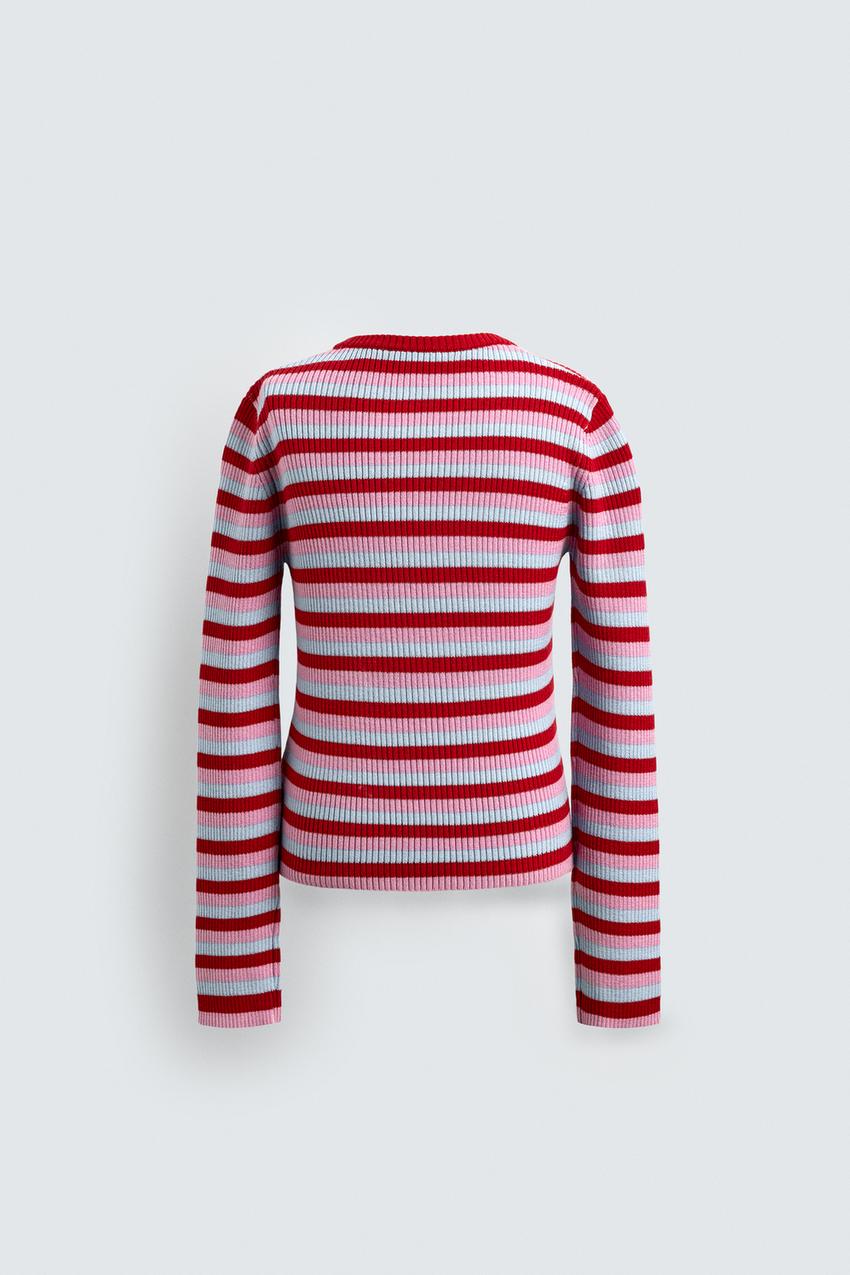 GOOFY PATCH STRIPED SWEATER HARRY LAMBERT FOR ZARA X DISNEY