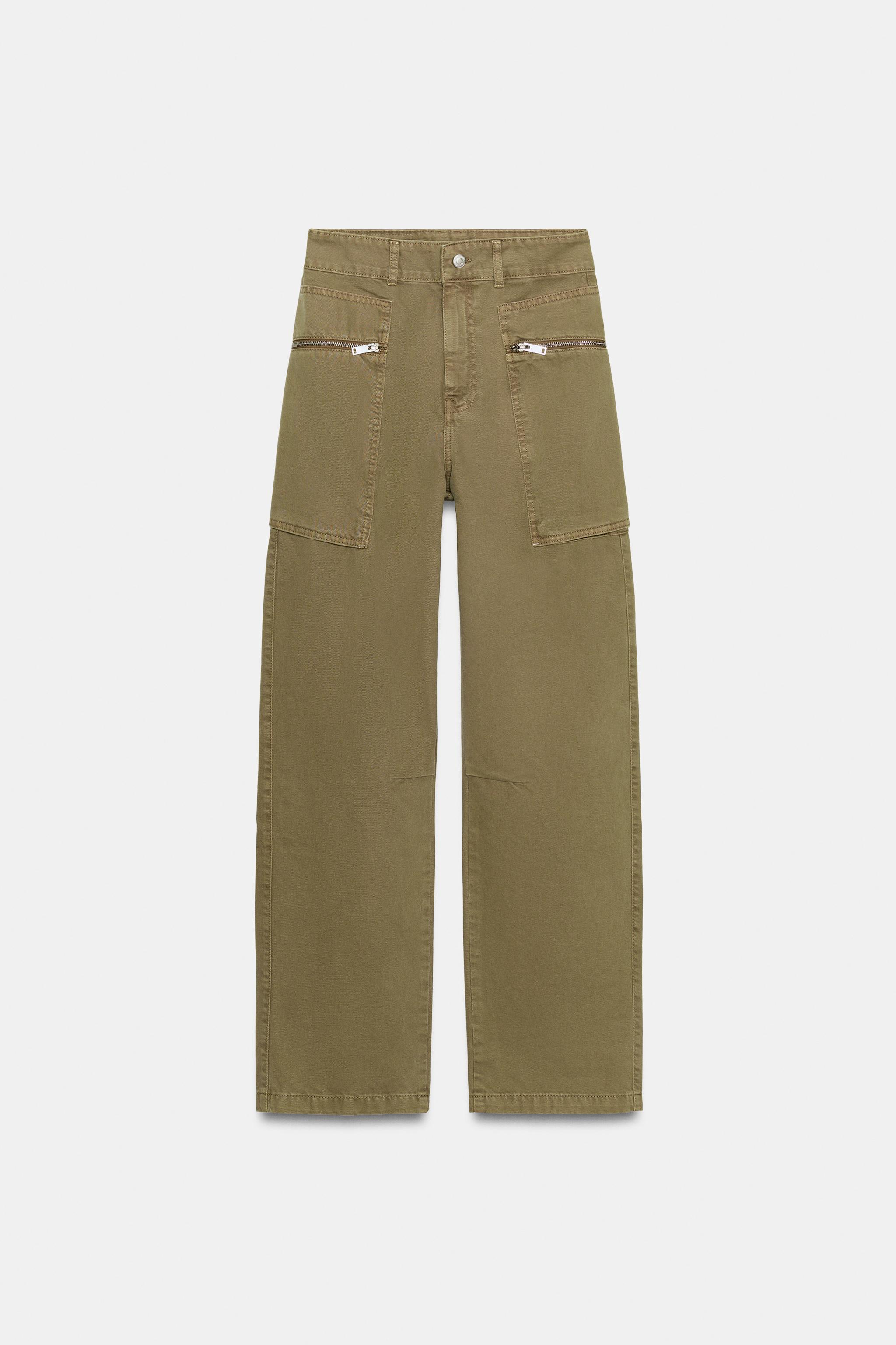 Z1975 MID-RISE CARGO JEANS WITH ZIPPERS