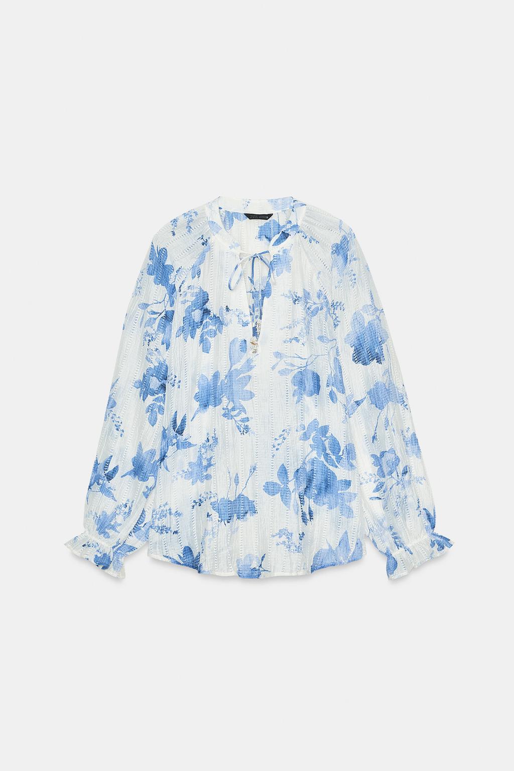 BEADED FLORAL PRINT SHIRT - image 3