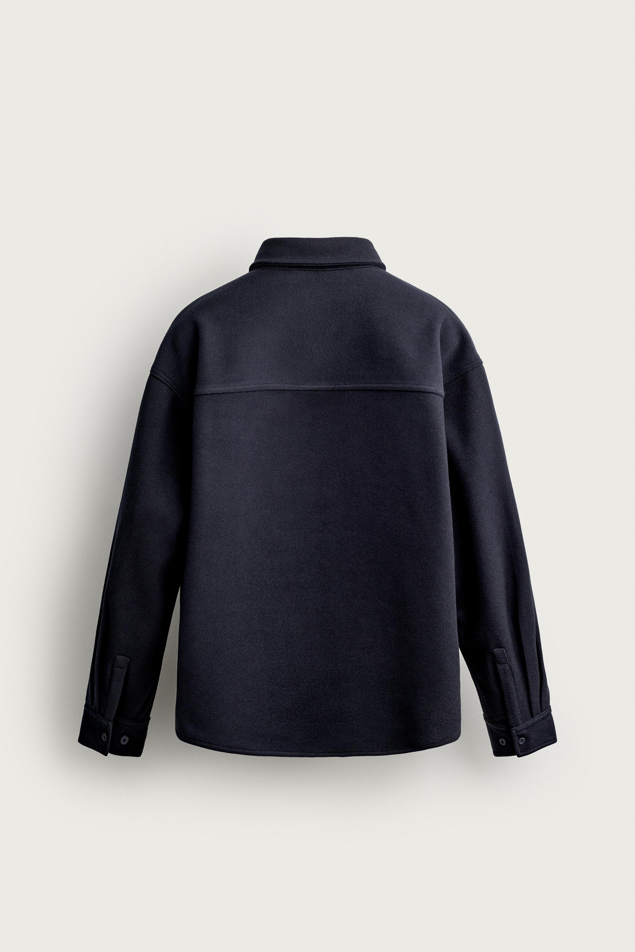 BOXY FIT TEXT PATCH OVERSHIRT