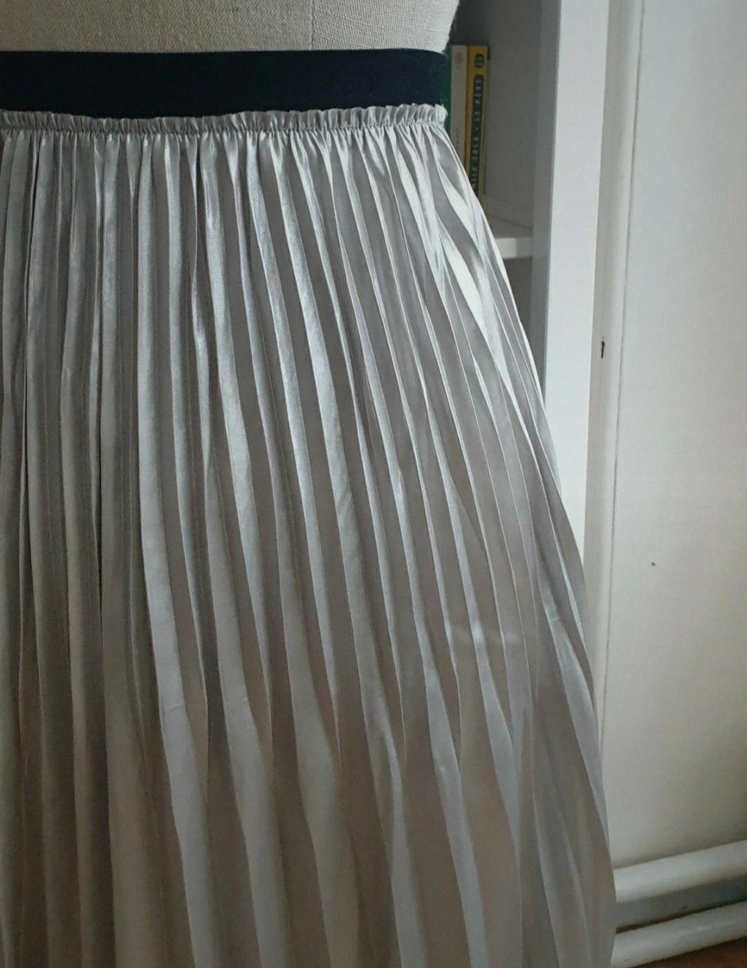 METALLIC ACCORDION PLEAT SKIRT - Image 3