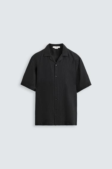 CAMISA 100% LINHO EDIÇÃO LIMITADA - Preto da Zara