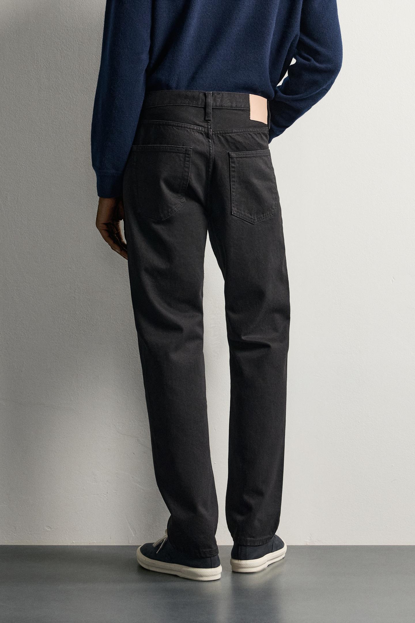 Мужские джинсы Zara Regular Fit, цвет: Шоколадный коричневый — фото 3