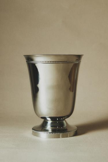 VASE COUPE ACIER DROIT PETIT - Argent de Zara - Image 4