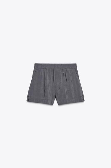 FLOWING MINI SHORTS - Charcoal grey by Zara