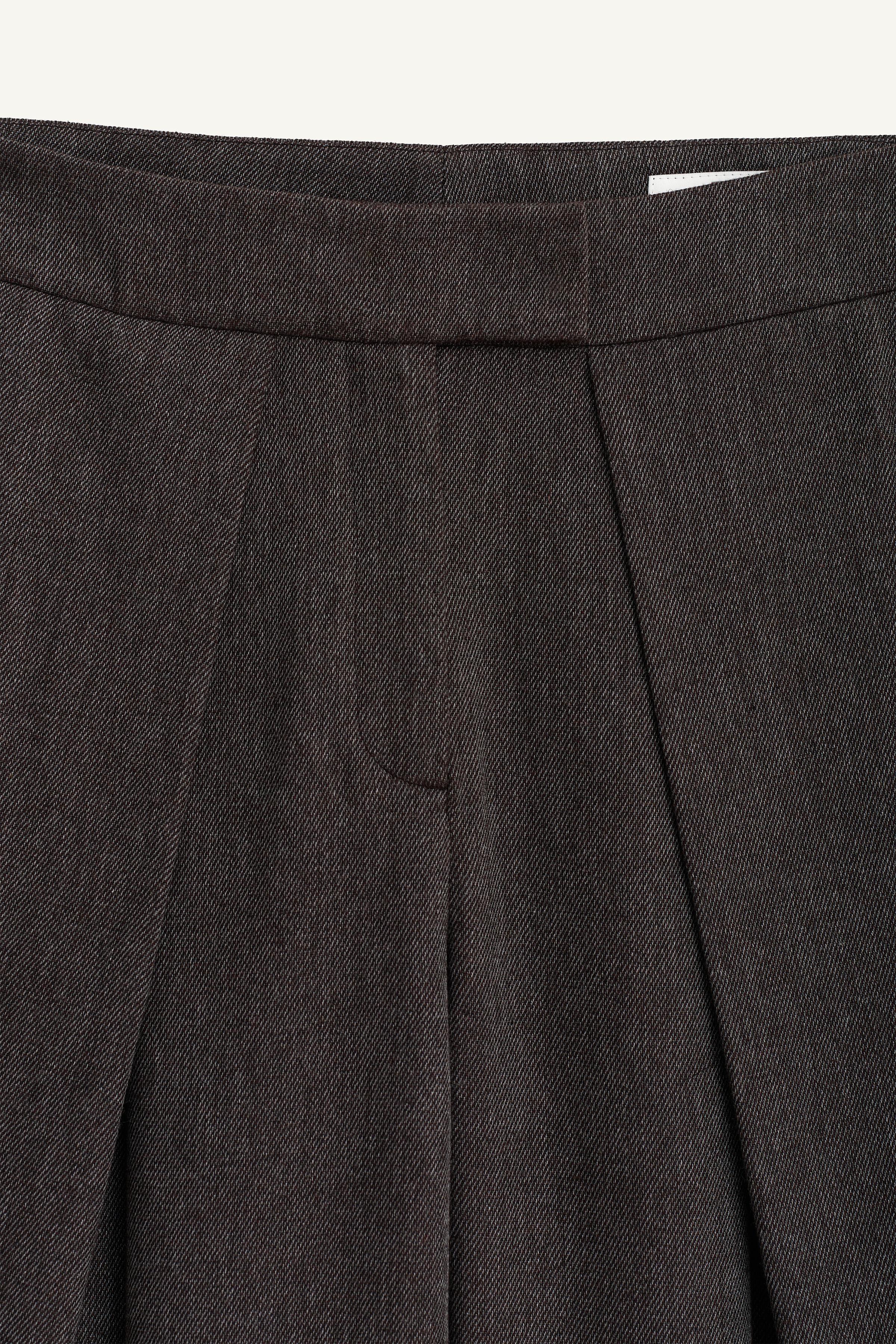 LIMITED EDITION WOOL BLEND VOLUME PLEATED PANTS