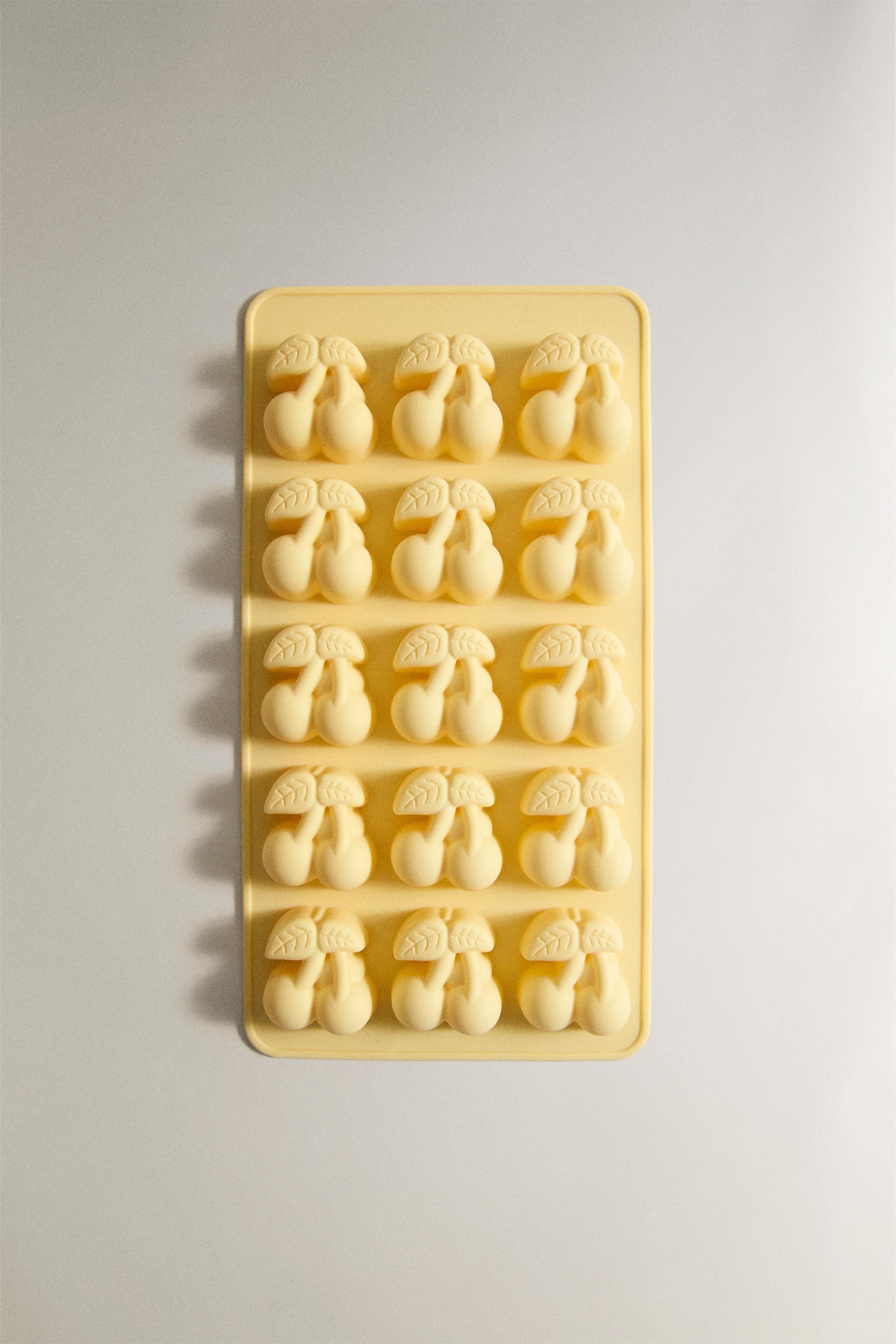 CHERRY SILICONE ICE CUBE TRAY (15 CUBES) - Yellow | ZARA United States