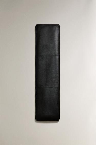 LEATHER BENCH CUSHION - Black by Zara - Image 0