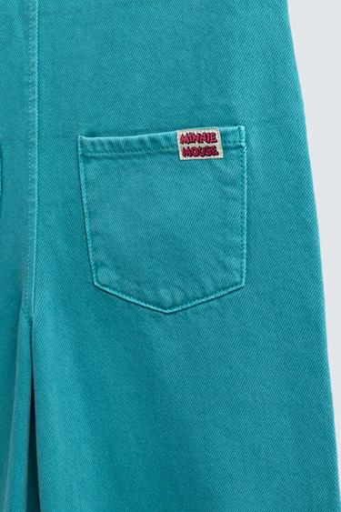 COMBINAISON EN JEAN À PATCHS BRODÉS HARRY LAMBERT FOR ZARA X DISNEY - Turquoise de Zara - Image 3