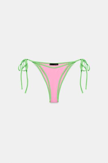 BRAGUITA BIKINI CONTRASTE - Rosa de Zara