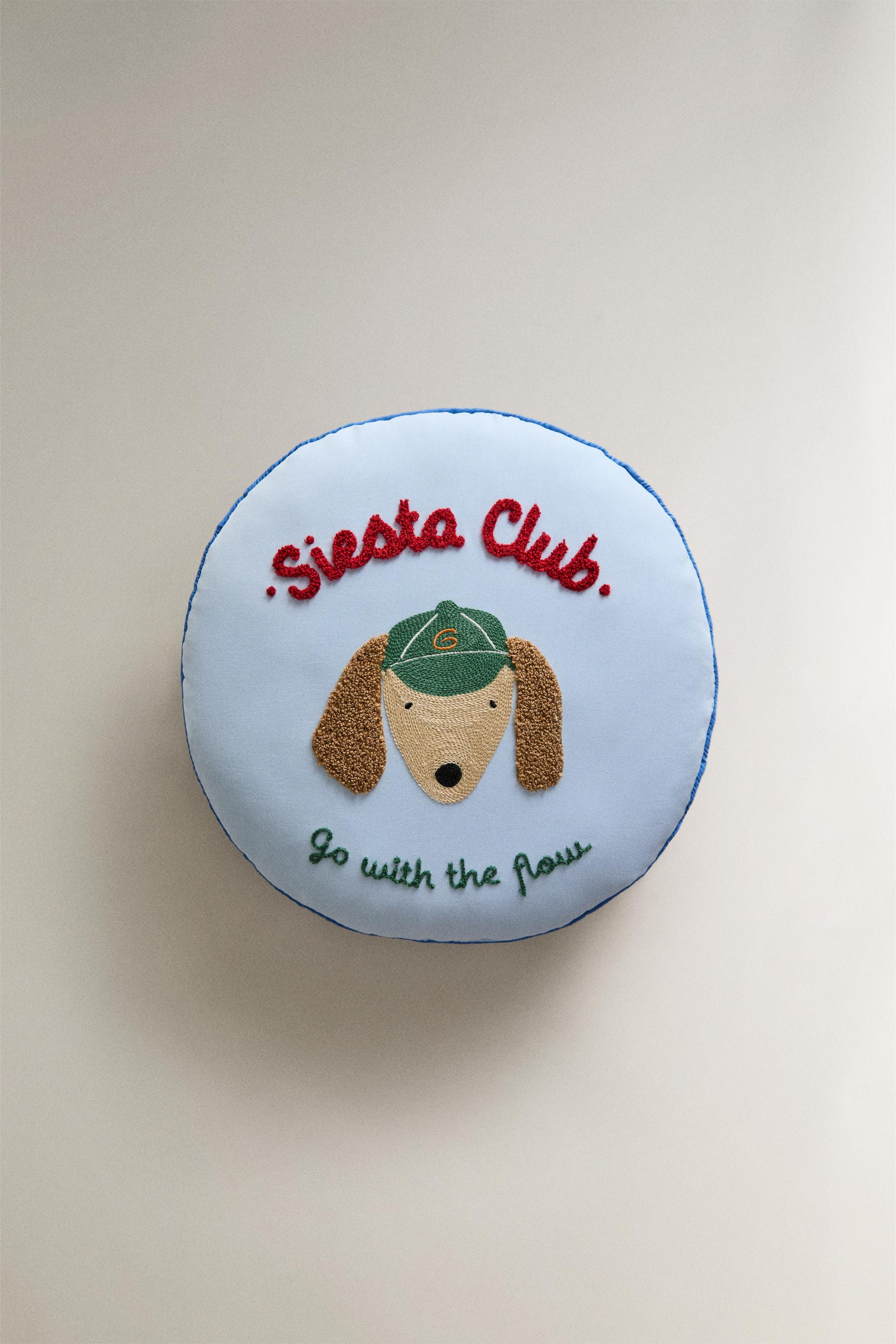 KIDS' DOG CUSHION — Blue
