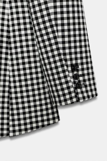 BLAZER ASYMÉTRIQUE ZW COLLECTION - Noir / Blanc de Zara - Image 7