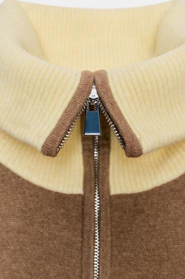 ZIP-UP KNIT CARDIGAN - Multicoloured by Zara - Image 6