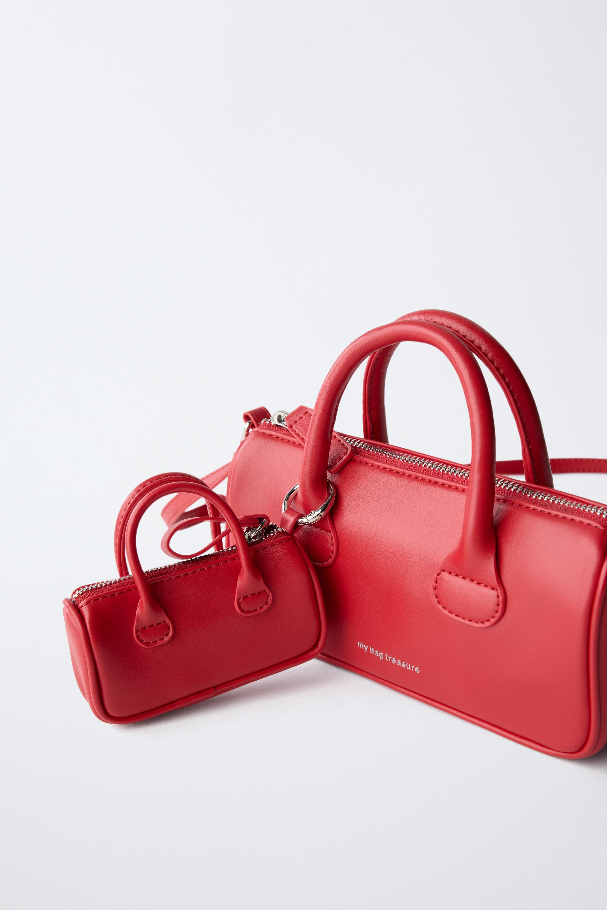 チャームクロスボディバッグ - レッド | ZARA Japan / 日本