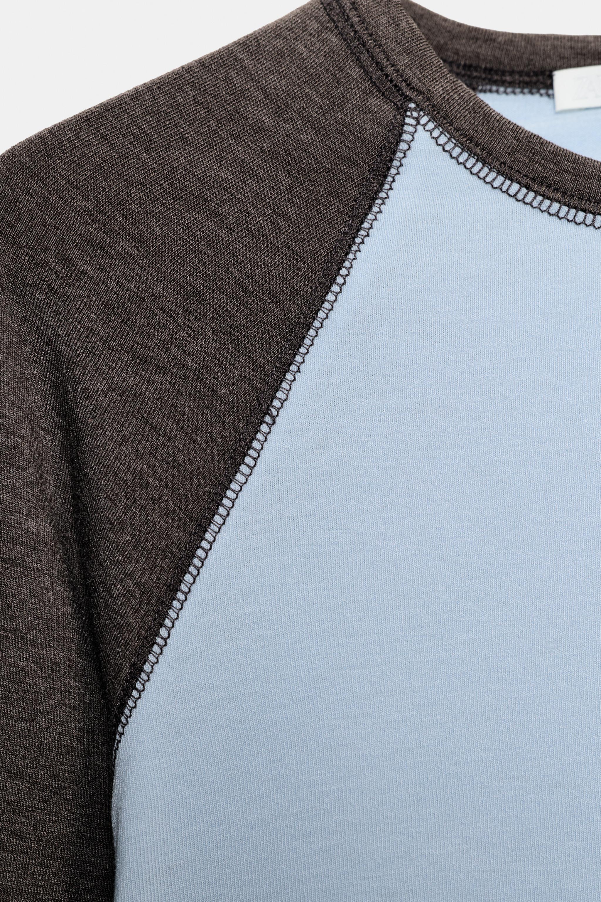 KONTRAST REGLAN KOLLU T-SHIRT - Görsel 6