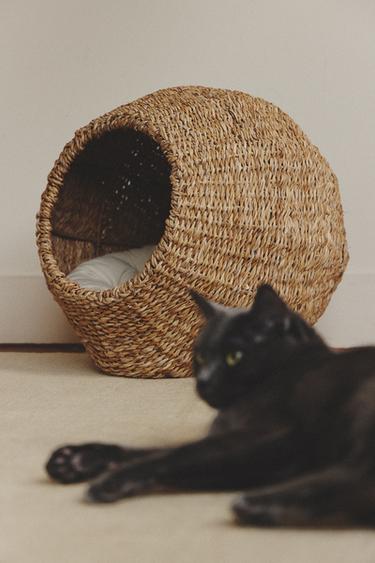 SEAGRASS PET BED - Light beige by Zara