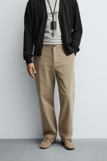 PANTALON CHINO STRAIGHT FIT - Beige de Zara
