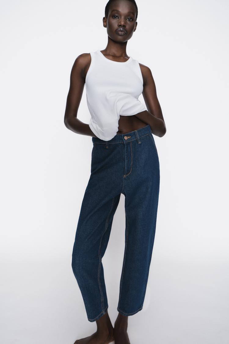 Pantalones Vaqueros Zara Denim Mujer Pantalon Zara Double Waist