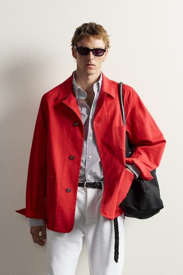 Zara AARON LEVINE X ZARA POCKET OVERSHIRT - Red