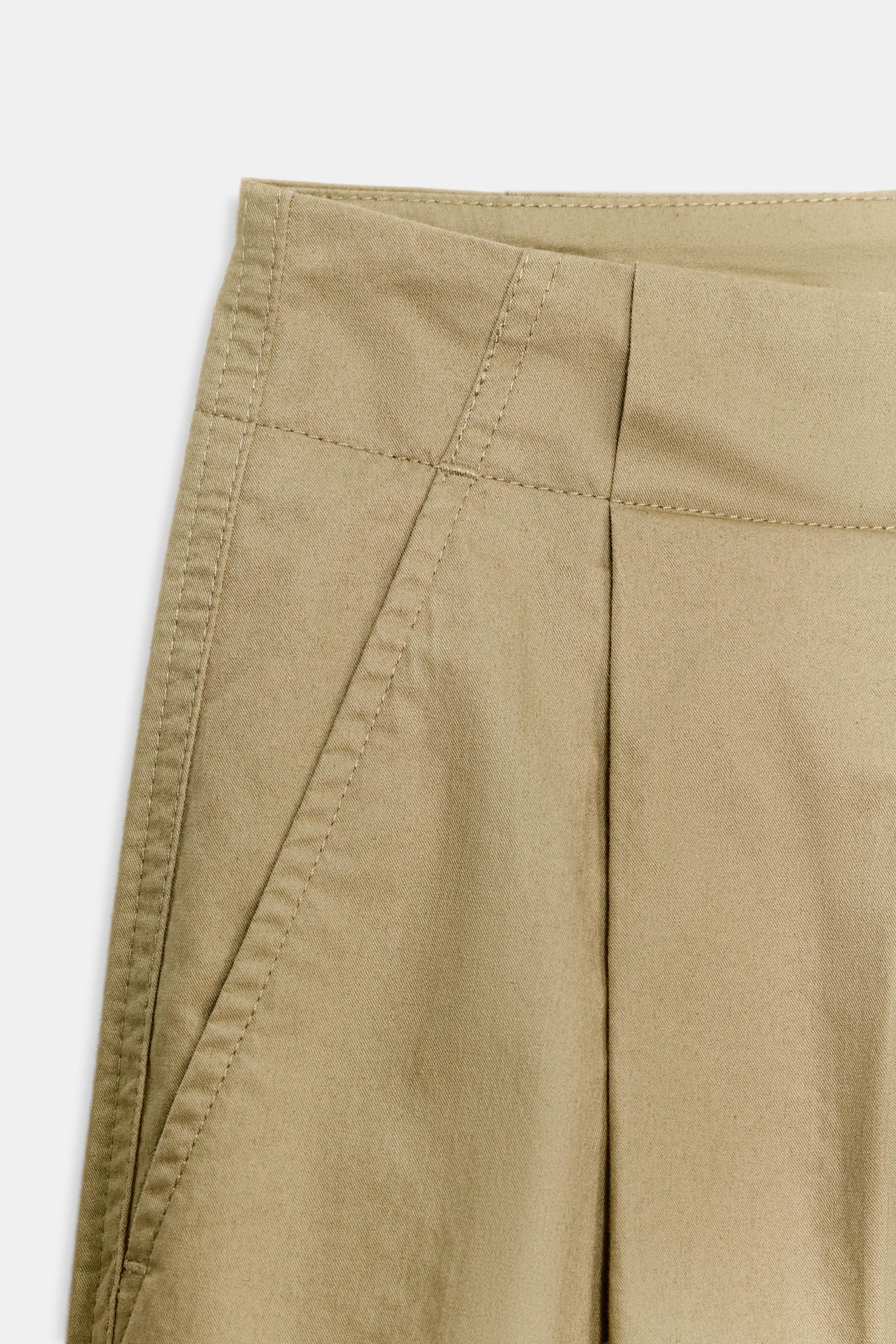 PANTALON BARREL À PINCES