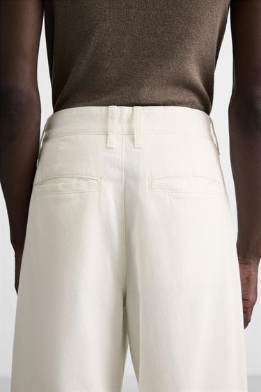 PANTALON CHINO COTON - CHANVRE - Blanc de Zara - Image 4