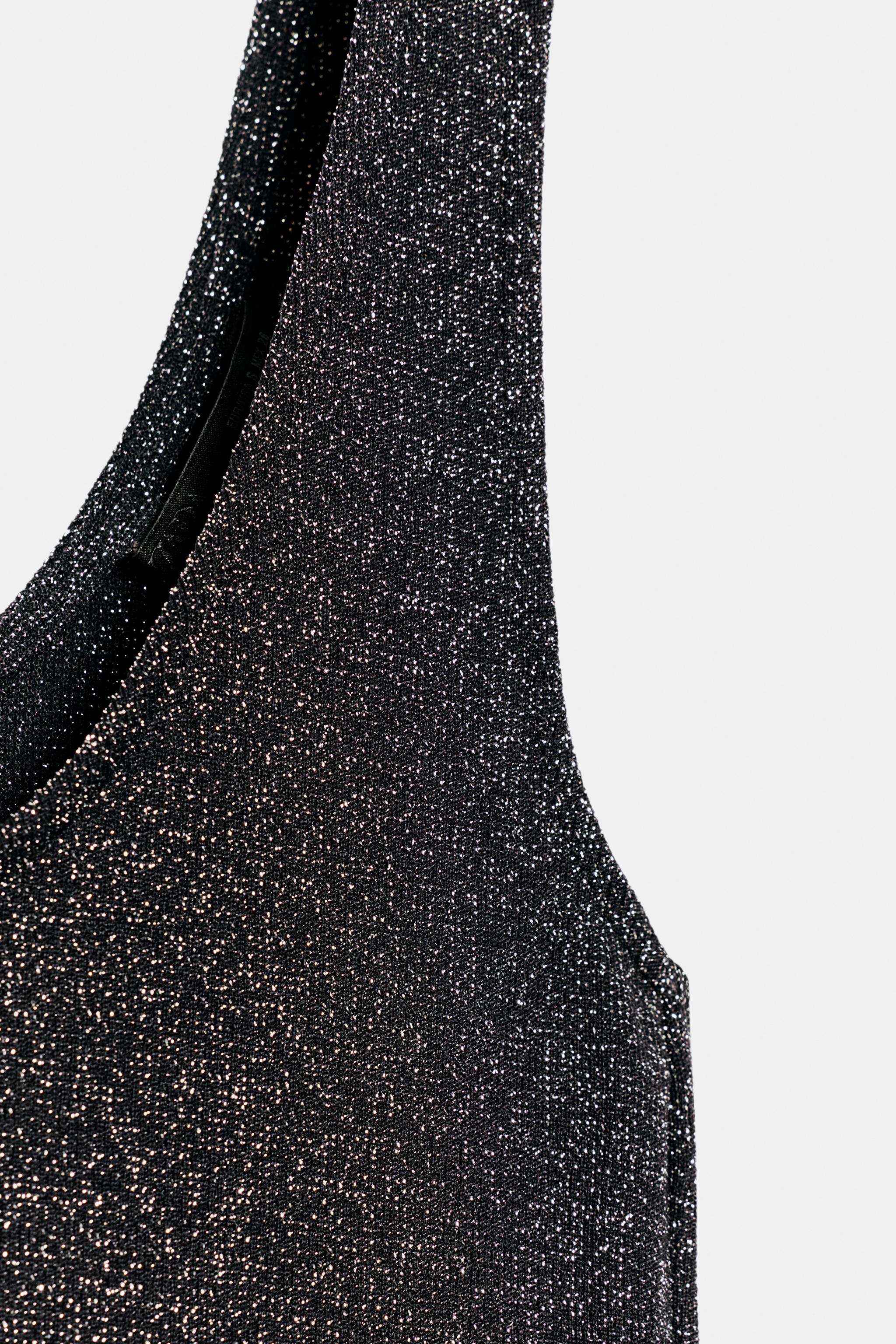 Женские топы Zara METALLIC YARN TANK TOP — фото 7